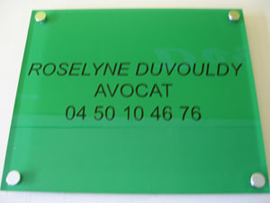 plaque cabinet d'avocat