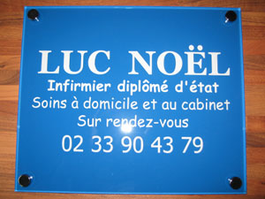 Plaque infirmière