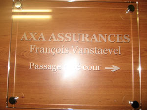 plaque société