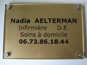 plaque infirmier de