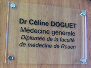 plaque docteur