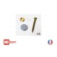 Kit de fixation pour plaque signalétique chromé plat