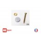 Kit de fixation pour plaque signalétique alu plat