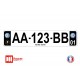Plaque d'immatriculation Volkswagen noire