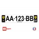 Plaque d'immatriculation Ferrari noire