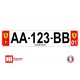 Plaque d'immatriculation Ferrari rouge