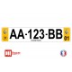 Plaque d'immatriculation Renault sport