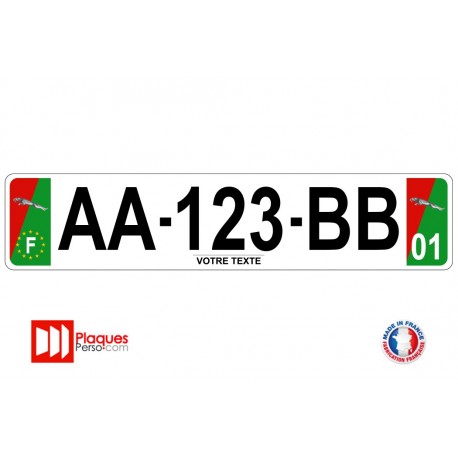 Plaque d'immatriculation Jaguar R