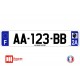 Plaque d'immatriculation Corse