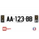 Plaque d'immatriculation Lamborghini carbone