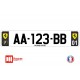 Plaque d'immatriculation Ferrari carbone
