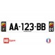 Plaque d'immatriculation Abarth carbone