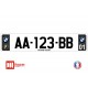 Plaque d'immatriculation BMW carbone