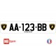 Plaque d'immatriculation Lamborghini
