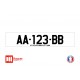 Plaque d'immatriculation Porsche logo lettrage