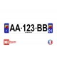 Plaque d'immatriculation Abarth