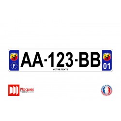 Plaque d'immatriculation Abarth