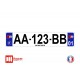 Plaque d'immatriculation S line