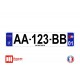 Plaque d'immatriculation Audi S line