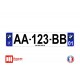 Plaque d'immatriculation BMW