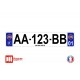 Plaque d'immatriculation Fiat
