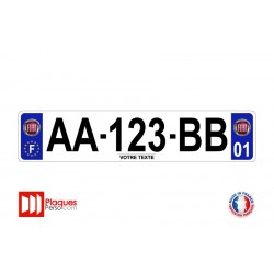 Plaque d'immatriculation Fiat