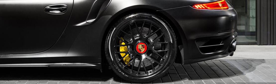 Stickers Porsche pour cabochon de jante (Cache moyeu)